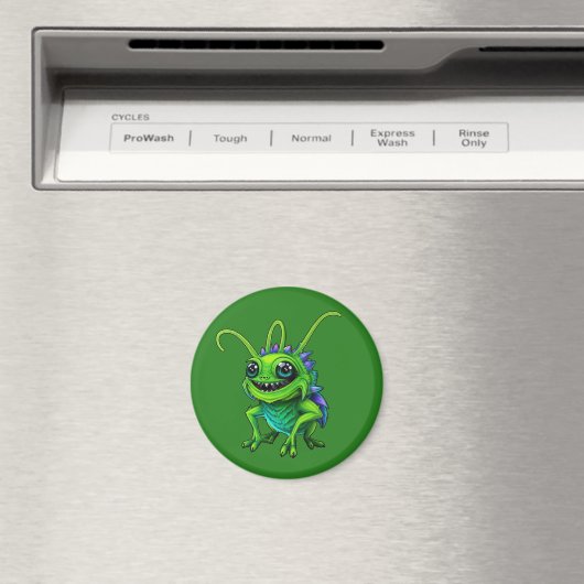 Grüne Monster-Grille -  Magnet (In Situ (Geschirrspüler))