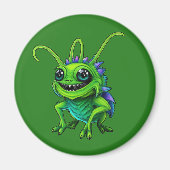 Grüne Monster-Grille -  Magnet (Vorne)