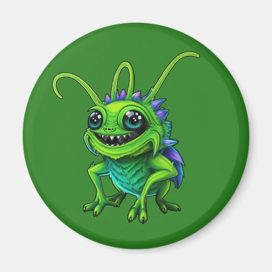 Grüne Monster-Grille -  Magnet (Vorne)