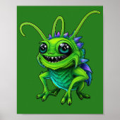 Grüne Monster-Grille -  Poster (Vorne)