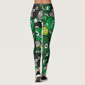 Grüne Monster Leggings (Rückseite)