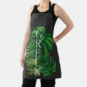 Grüne Monstera-Blätter Schürze (InSitu)