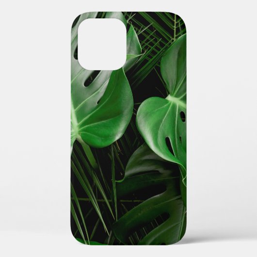 Grüne Monstera-Blätter und Blätter aus Palmen Case-Mate iPhone Hülle (Rückseite)
