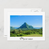 Grüne Moorea-Postkarte Postkarte (Vorne/Hinten)