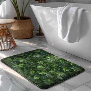 Grüne Moos und Fernen Textur Mossy Tropenwald Badematte