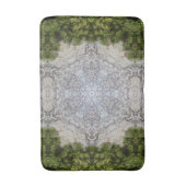 Grüne Moos und Natur Kunst Badematte (Vorderseite Vertikal)