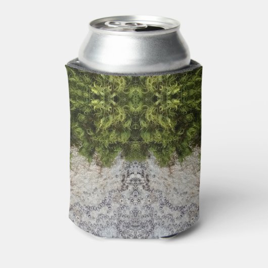 Grüne Moos und Natur Kunst Dosenkühler (Kanne Rückseite)