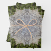 Grüne Moos und Natur Kunst Geschenkpapier Set (Beispiel)