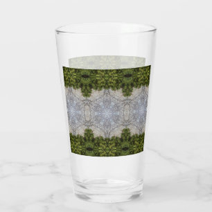 Grüne Moos und Natur Kunst Glas