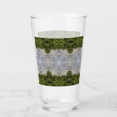 Grüne Moos und Natur Kunst Glas (Vorderseite)