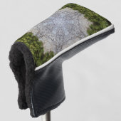 Grüne Moos und Natur Kunst Golf Headcover (3/4 Vorderseite)