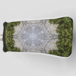 Grüne Moos und Natur Kunst Golf Headcover