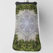 Grüne Moos und Natur Kunst Golf Headcover (Rotieren 90)