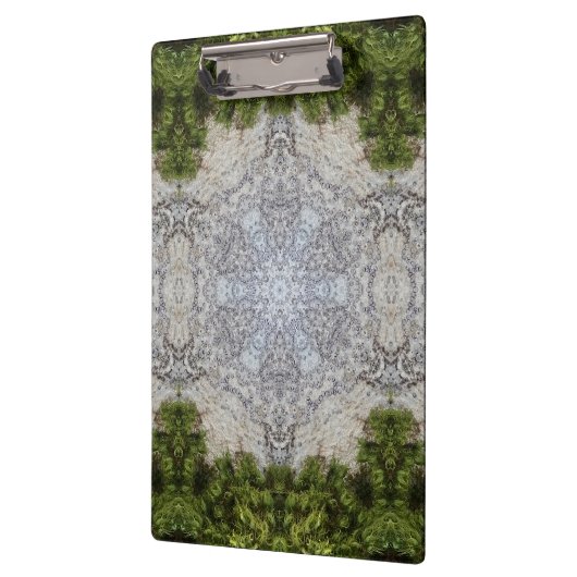 Grüne Moos und Natur Kunst Klemmbrett (Links)
