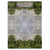 Grüne Moos und Natur Kunst Klemmbrett (Vorderseite)