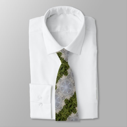 Grüne Moos und Natur Kunst Krawatte (Gebunden)