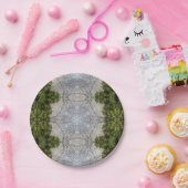 Grüne Moos und Natur Kunst Pappteller (Party)