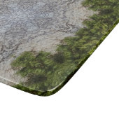Grüne Moos und Natur Kunst Schneidebrett (Ecke)
