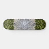 Grüne Moos und Natur Kunst Skateboard (Horizontal)