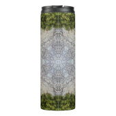 Grüne Moos und Natur Kunst Thermosbecher (Rückseite)