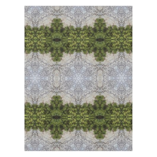 Grüne Moos und Natur Kunst Tischdecke (Vorderseite)