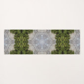 Grüne Moos und Natur Kunst Yogamatte (Rückseite (Horizontal))