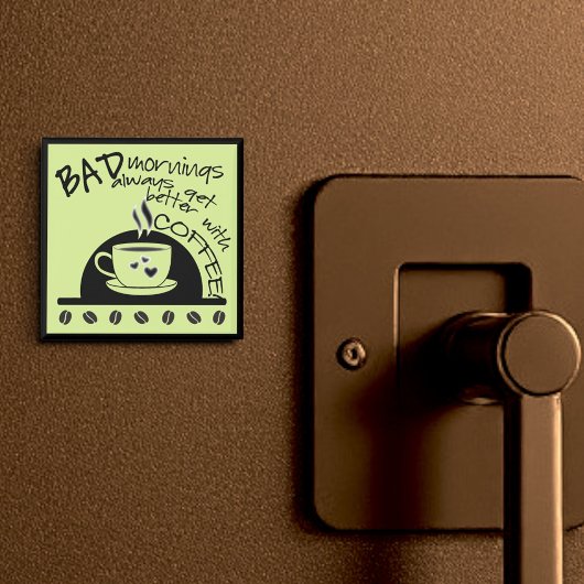 Grüne Morgenstunden mit Team Coffee Art Magnet