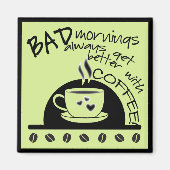 Grüne Morgenstunden mit Team Coffee Art Magnet (Vorne)