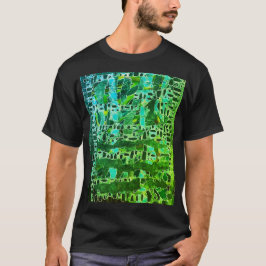"Grüne Mosaikbiologie" der Männer T-Shirt