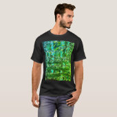 "Grüne Mosaikbiologie" der Männer T-Shirt (Vorne ganz)