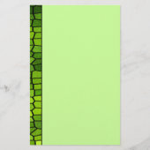Grüne Mosaikstationerie Briefpapier (Vorderseite)