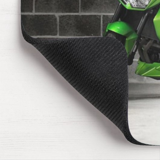 Grüne Motorrad-Mausunterlage Mousepad (Ecke)