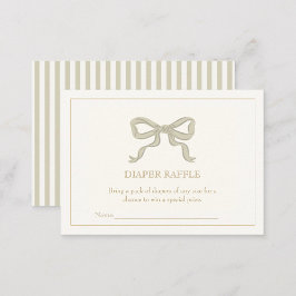 Grüne Multiband-Gender-neutrale Windelraffinerie Begleitkarte