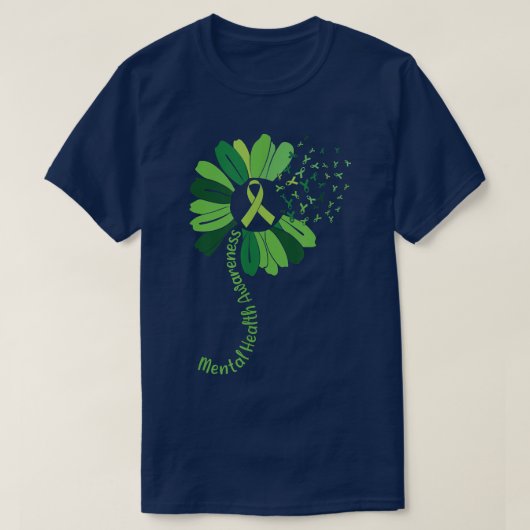 Grüne Multifunktionsblume3479 T-Shirt (Design vorne)