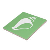 Grüne Muschel Fliese (Seite)