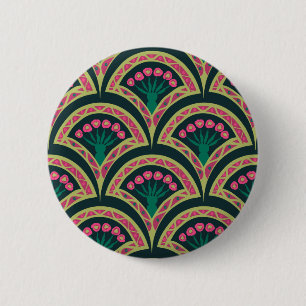 grüne Muschelform-Muster Button