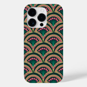 grüne Muschelform-Muster Case-Mate iPhone 14 Pro Hülle