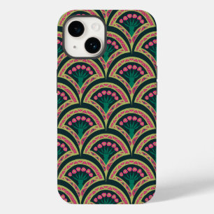 grüne Muschelform-Muster Case-Mate iPhone 14 Hülle