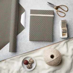 grüne Muschelform-Muster Geschenkpapier