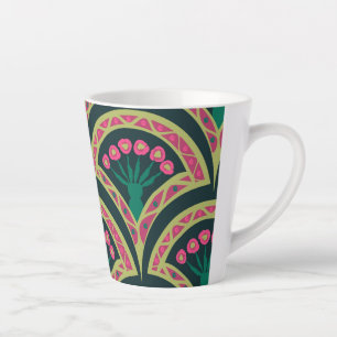 grüne Muschelform-Muster Milchtasse