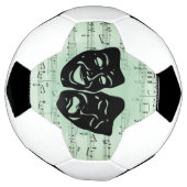 Grüne Musik und griechische Masken im Theater Fußball (Gedreht)