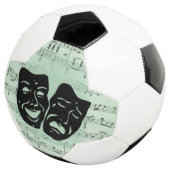 Grüne Musik und griechische Masken im Theater Fußball (Dreiviertel)