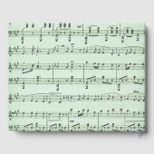 Grüne Musik und griechische Masken im Theater Gästebuch (Rückseite)