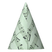 Grüne Musik und griechische Masken im Theater Partyhütchen (Rückseite)