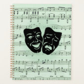 Grüne Musik und griechische Masken im Theater Planer (Vorderseite)