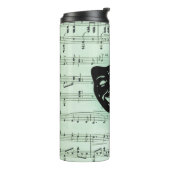 Grüne Musik und griechische Masken im Theater Thermosbecher (Nach links gedreht)