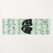 Grüne Musik und griechische Masken im Theater Yogamatte (Vorderseite (Horizontal))