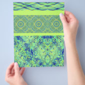 Grüne Muster Bulk Scrapbook Papier Seiten (Hand)
