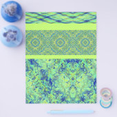 Grüne Muster Bulk Scrapbook Papier Seiten (Einzeln)