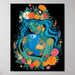 Grüne Mutter Natur Planet Erde Tag 2026 Frauen Poster